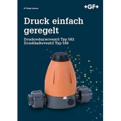 Druck einfach geregelt. Druckreduzierventil Typ 582. Druckhalteventil Typ 586, German